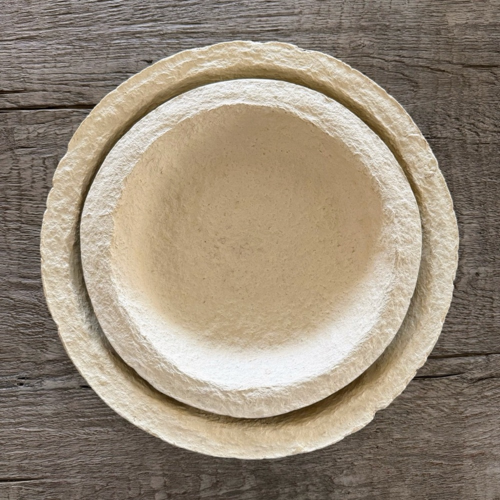 McGee & Co Paper Mache Round Trays